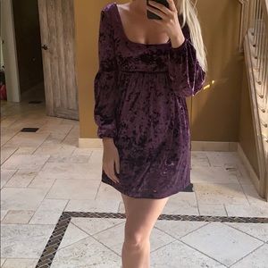 Free people crushed velvet dress